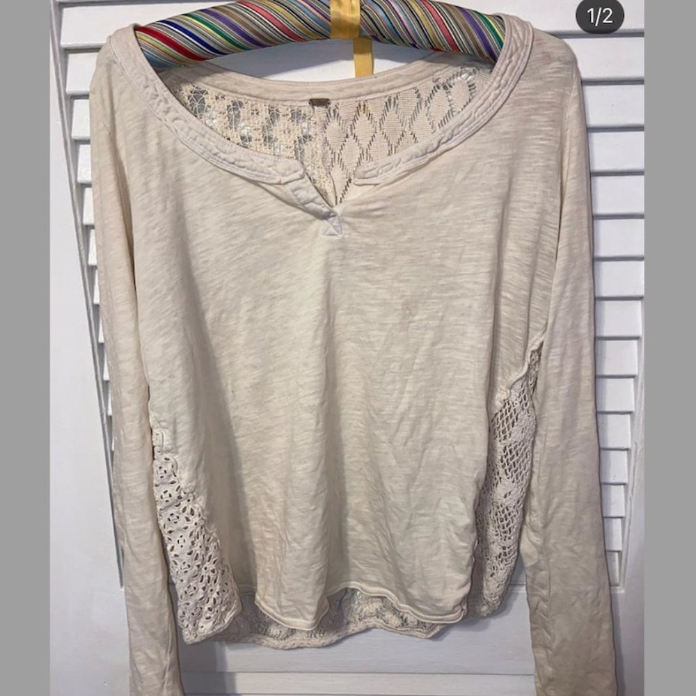 free people lace back top